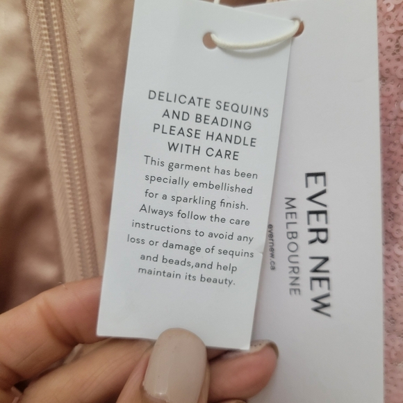 Asos Ever New Sequin Mini Dress in Pink and Cream. 2 NWT Party Festive Holiday - Picture 4 of 7